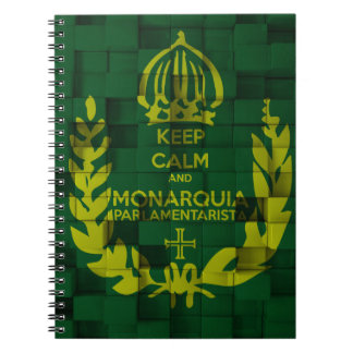 Caderno Keep Clam and Monarquia Parlamentarista ノートブック
