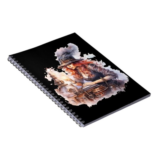 Caderno (Notebook) Halloween Steampunk ノートブック (右側)
