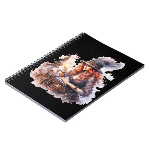 Caderno (Notebook) Halloween Steampunk ノートブック (左側)