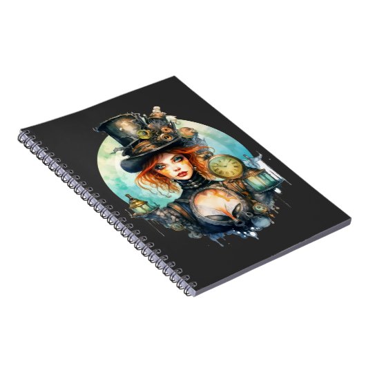 Caderno (Notebook) Olhar do Tempo Steampunk ノートブック (右側)