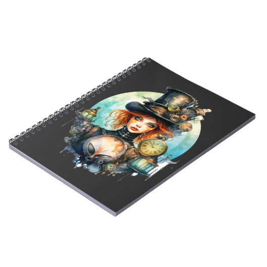 Caderno (Notebook) Olhar do Tempo Steampunk ノートブック (左側)