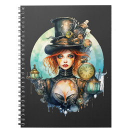 Caderno (Notebook) Olhar do Tempo Steampunk ノートブック