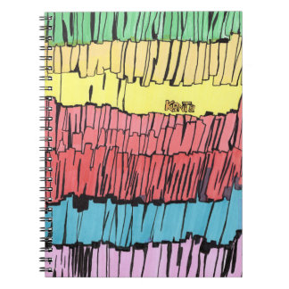 caderno para presente, caderno com cores vibrantes ノートブック