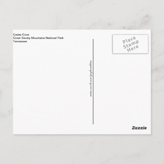 Cadesの入江のシカ煙山の聖なる書物、経典の郵便はがき ポストカード (裏面)