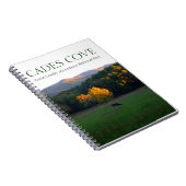 Cadesの入江煙山の景色のノート ノートブック (右側)