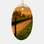 Cadesの入江Nationaの日没Ssの車線 セラミックオーナメント (右)