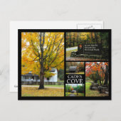 Cades Cove – 秋のカラーズフォトコラージュ ポストカード (正面/裏面)