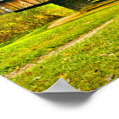 Cades Cove Cantilever Barn at the Tipton Place ポスター (角)