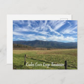 Cades Cove Loop, TN - Open Field View ポストカード (正面/裏面)