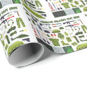 Cadet Collection Military Wrapping Paper ラッピングペーパー (ロールコーナー)