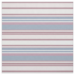 Cadet Grey and Desaturated Rose Stripes ファブリック
