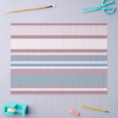 Cadet Grey and Desaturated Rose Stripes 薄葉紙 (クラフト)