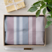 Cadet Grey and Desaturated Rose Stripes 薄葉紙 (ギフト)