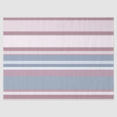 Cadet Grey and Desaturated Rose Stripes 薄葉紙 (正面)