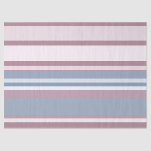 Cadet Grey and Desaturated Rose Stripes 薄葉紙 (正面)