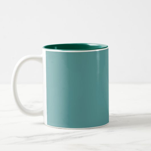 CadetBlue Solid Color Mug ツートーンマグカップ (左)
