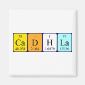 Cadhla周期表名磁石 マグネット (正面)