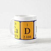 Cadhla期別テーブル名mug コーヒーマグカップ (正面左)