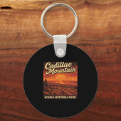 Cadillac Mountain Sunrise Maine Acadia National Pa キーホルダー (正面)
