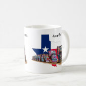 Cadillac Ranch、テキサス州の地図柄、マグカップ コーヒーマグカップ (正面右)
