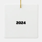 Cadillac Ranch, Amarillo,テキサス州・クリスマス・オーナメント セラミックオーナメント (裏面)