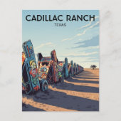 Cadillac Ranch Texas Travel ポストカード (正面)