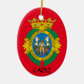 Cadiz*のスペインのクリスマスのオーナメント セラミックオーナメント (正面)