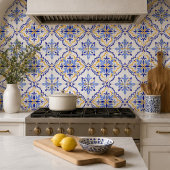 Cadiz Harmony Elegant Sky Blue Gold Mediterranean タイル