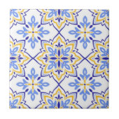 Cadiz Harmony Elegant Sky Blue Gold Mediterranean タイル (正面)