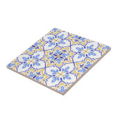 Cadiz Harmony Elegant Sky Blue Gold Mediterranean タイル (側面)
