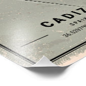 Cadiz map print poster canvas | Spain フォトプリント (角)