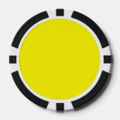 Cadmium yellow (solid color)  ポーカーチップ (正面)