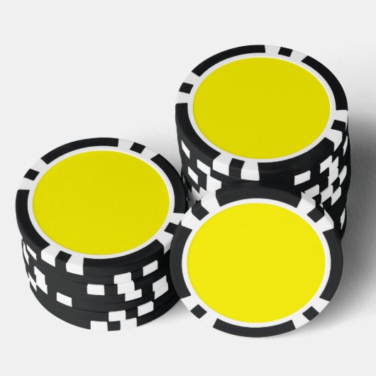 Cadmium yellow (solid color)  ポーカーチップ (積み重ね)