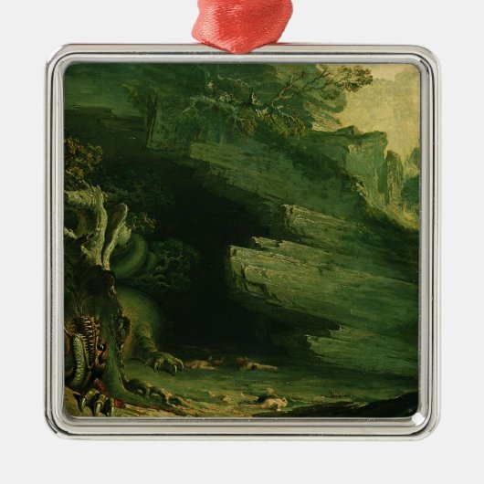 Cadmusおよびドラゴン メタルオーナメント (正面)