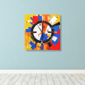 Cadre art abstrait キャンバスプリント (インサイチュ (ウッドフロア))