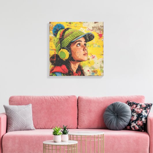 Cadre art abstrait  キャンバスプリント (インサイチュ (リビング))