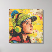 Cadre art abstrait  キャンバスプリント (正面)