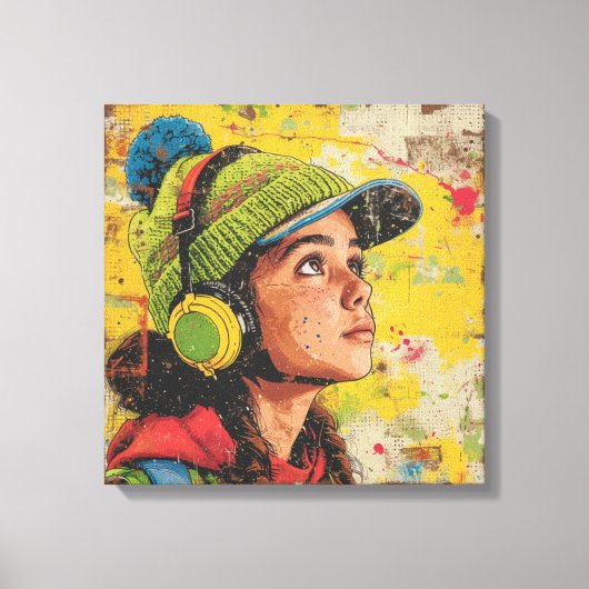 Cadre art abstrait  キャンバスプリント (正面)