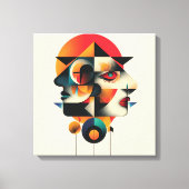 Cadre art abstrait キャンバスプリント (正面)