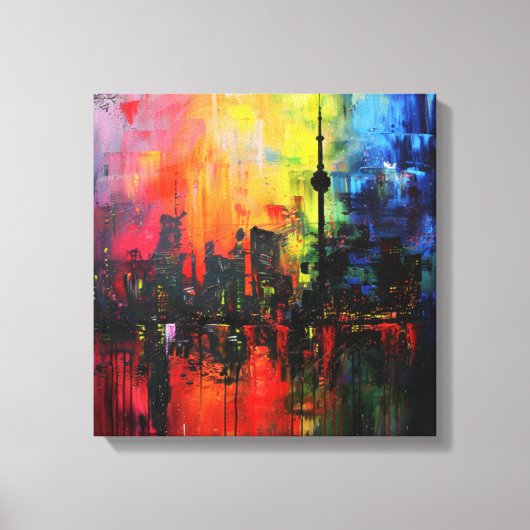 Cadre art abstrait キャンバスプリント (正面)