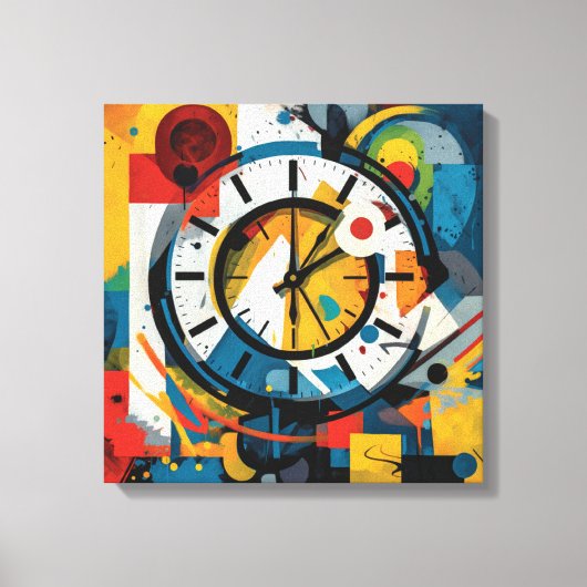 Cadre art abstrait キャンバスプリント (正面)