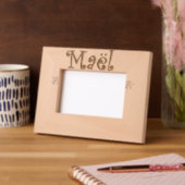 Cadre Photo à Poser "Maël" – Cadeau nouveau né レーザー彫刻フレーム (左)
