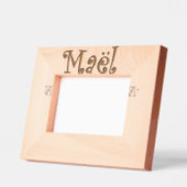 Cadre Photo à Poser "Maël" – Cadeau nouveau né レーザー彫刻フレーム (左)