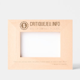 Cadre photo CritiqueJeu pour gagrestes レーザー彫刻フレーム