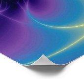 CADUCEUSと7チャクラ,鮮やか金ゴールドアメート ポスター (角)