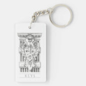 CADUCEUSアクリル長方形キーチェーン キーホルダー (裏面)