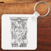 CADUCEUSアルミスクエアキーチェーン キーホルダー (裏面)