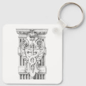 CADUCEUSアルミスクエアキーチェーン キーホルダー (裏面)