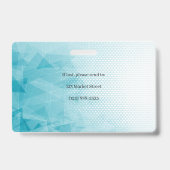 CaduceusジオメトリックメディカルフォトID バッジ (裏面)