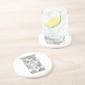 CADUCEUSラウンドサンドストーンコースター コースター (側面)